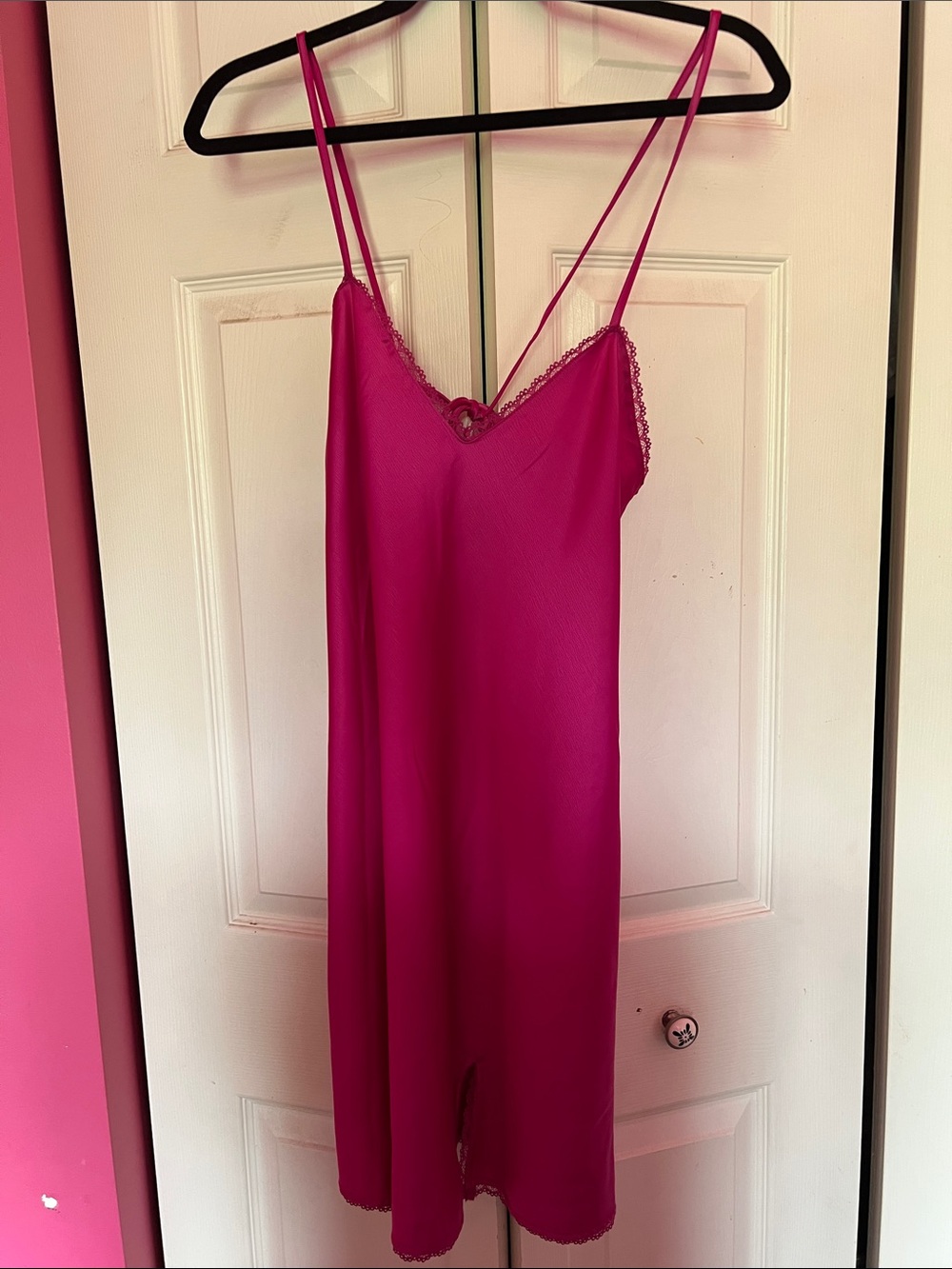 wild fable Hot Pink Lace-Trim Slip